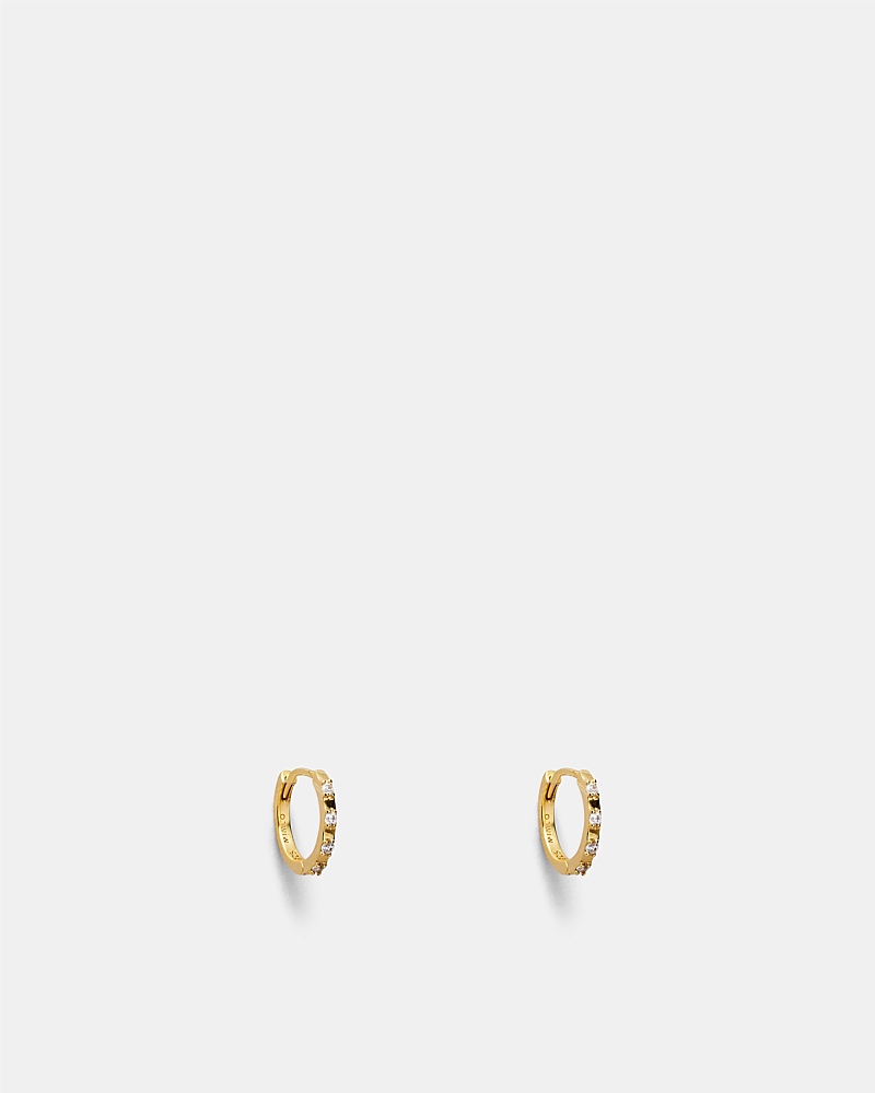 Vela Huggie Hoop Earrings