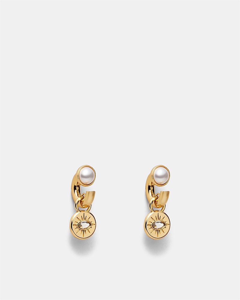 Emotional Charm Hoop Earrings