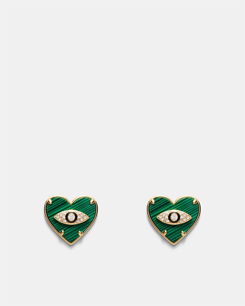 Emotional Heart Stud Earrings