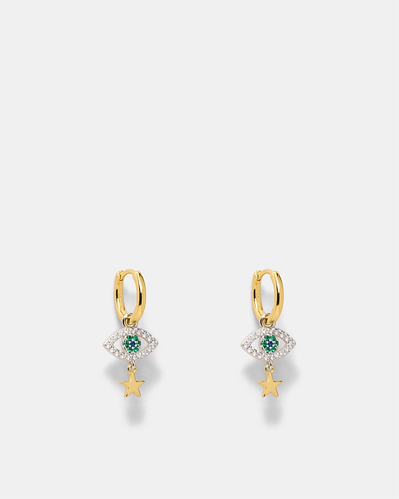 Evil Eye Hoop Earrings