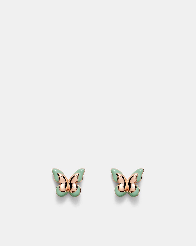Butterfly Enamel Earrings