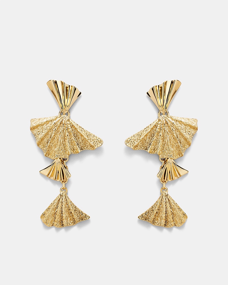 Fold Charm Drop Earrings