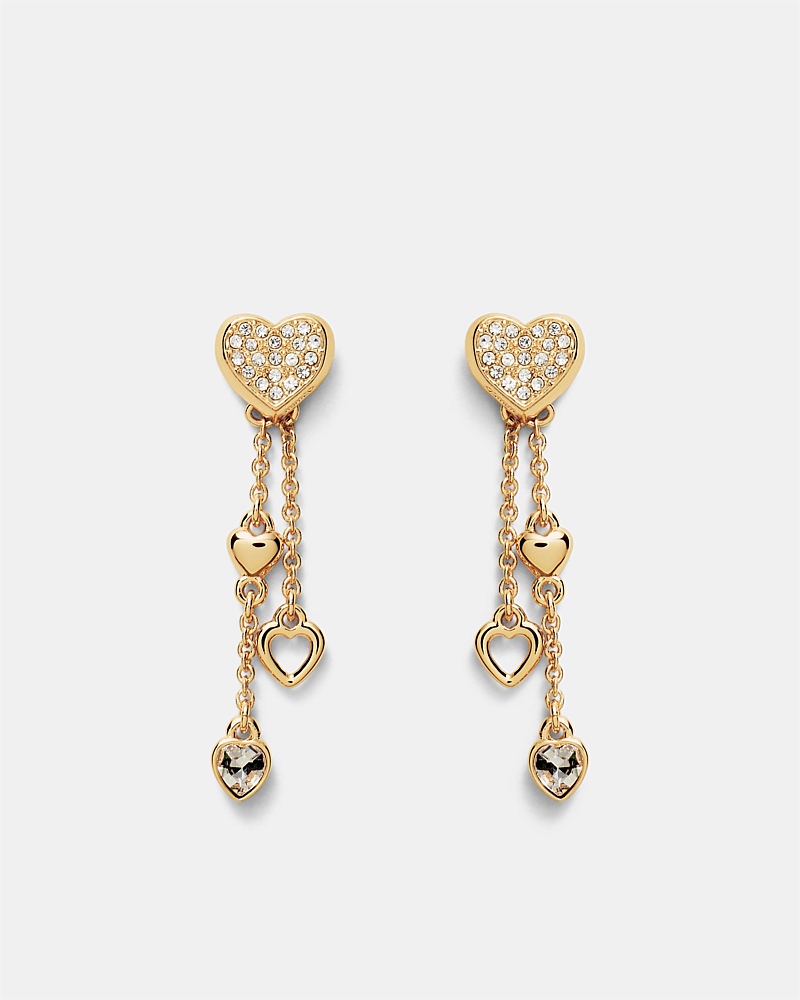 Lovely Heart Drop Earrings
