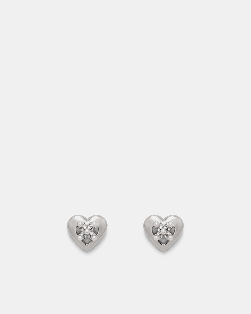 Classic Heart Stud Earrings