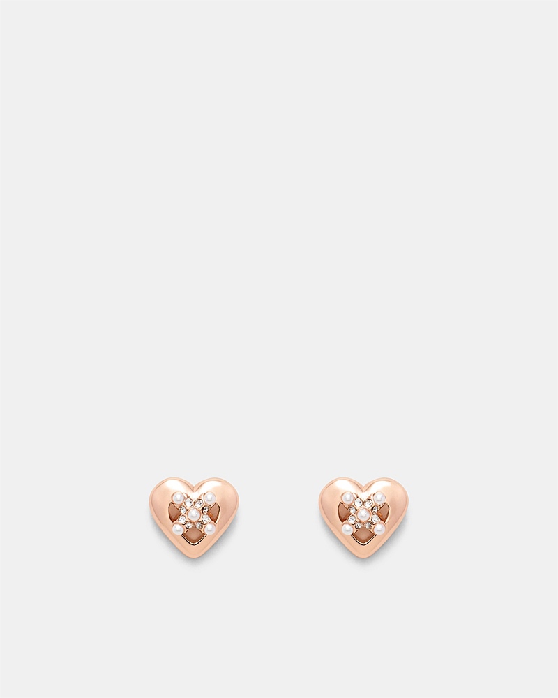 Classic Heart Stud Earrings