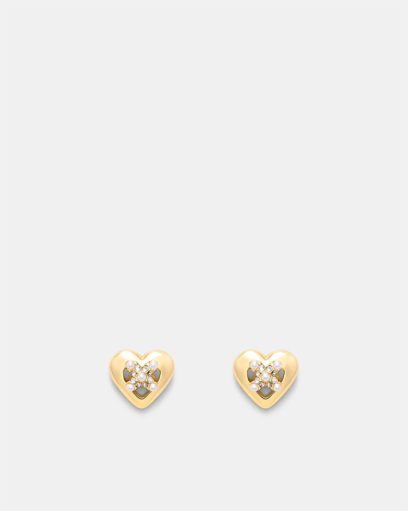 Classic Heart Stud Earrings