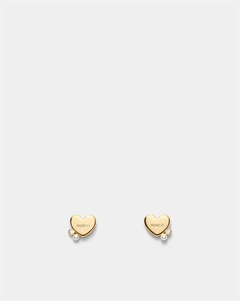Mimco Heart Cluster Stud Earrings