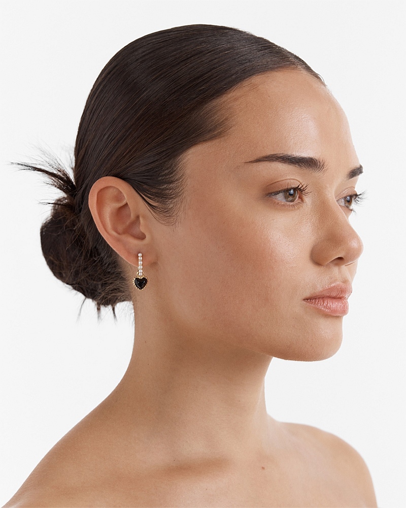En Pointe Hoop Earrings