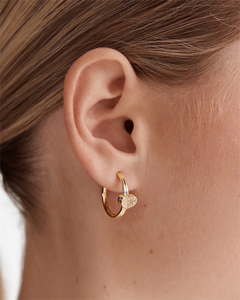 Heart To Heart Hoop Earrings