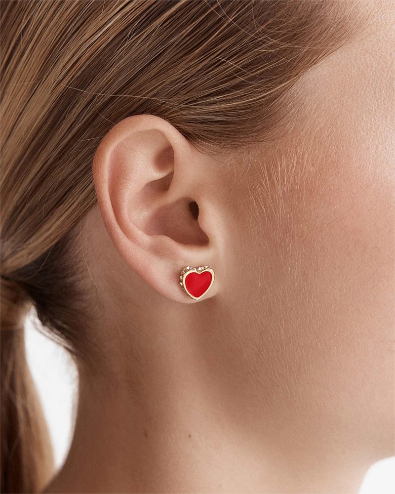 Lover Heart Stud Earrings