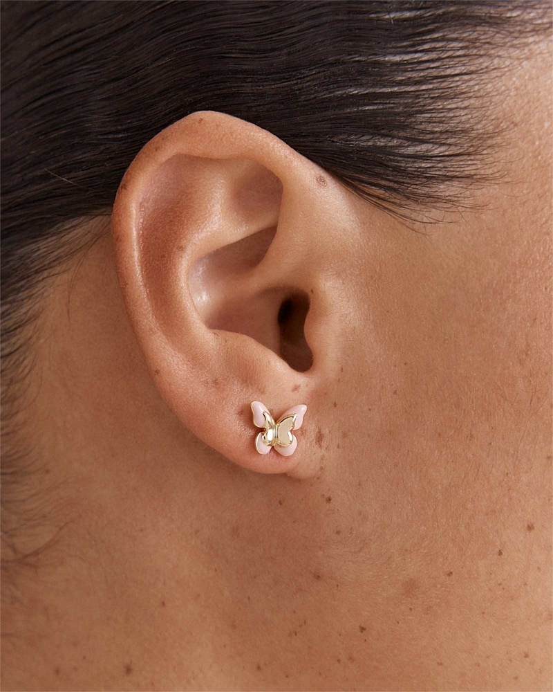 Butterfly Enamel Earrings