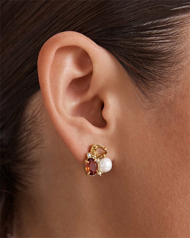 Goddess Stud Earrings