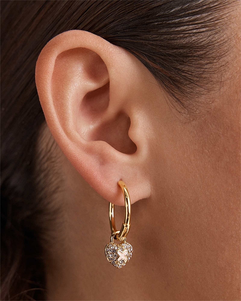 Adorbs Heart Hoop Earrings
