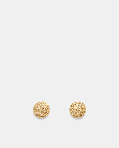 Disco Pave Stud Earrings