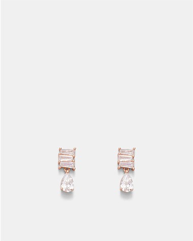 Enchantment Crystal Drop Stud Earrings