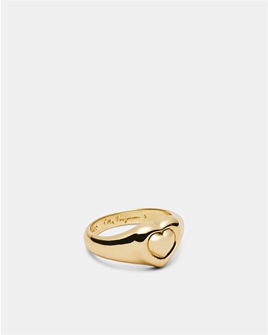 Paris Heart Pinky Ring