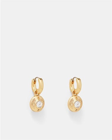 Enliven Charm Hoop Earrings