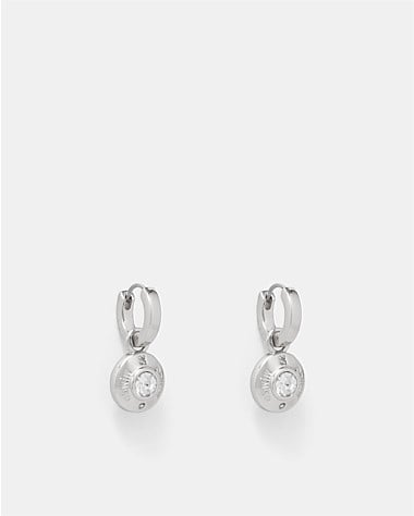 Enliven Charm Hoop Earrings