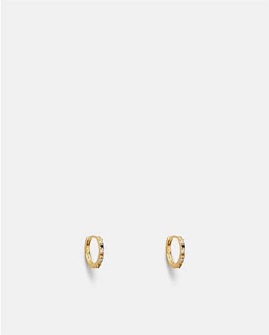 Vela Huggie Hoop Earrings