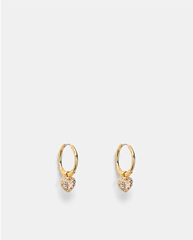 Adorbs Heart Hoop Earrings