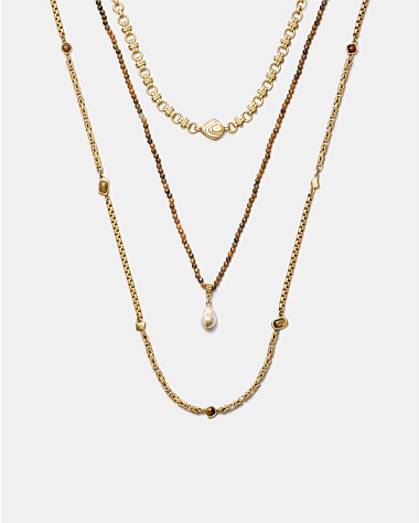 Pebble Trio Necklace