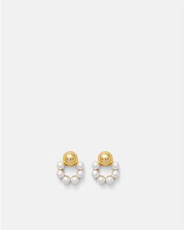 Luminous Aura Stud Earrings