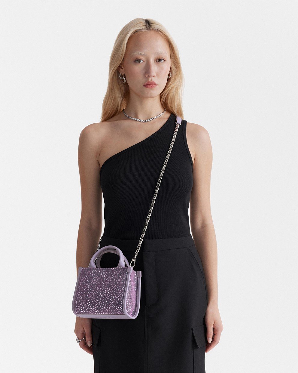 Mimco purple online bag