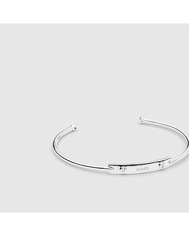 Twinkling Sterling Silver Cuff Bangle