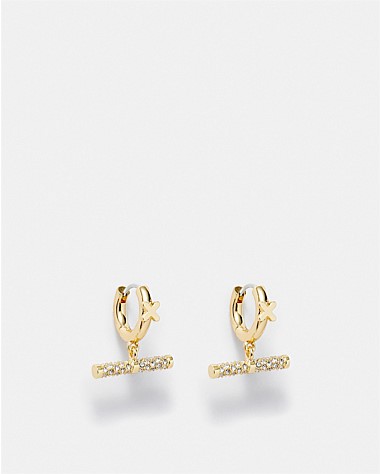 Epoch Charm Hoop Earrings