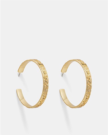 Cool Cat Large Hoop Earrings