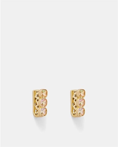 On The Rocks Huggie Hoop Earrings