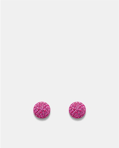 Disco Pave Stud Earrings