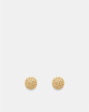 Disco Pave Stud Earrings