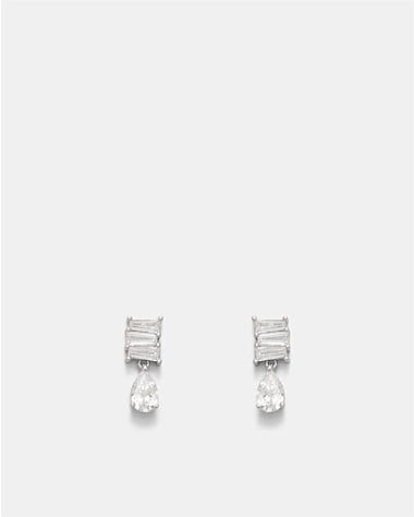 Enchantment Crystal Drop Stud Earrings