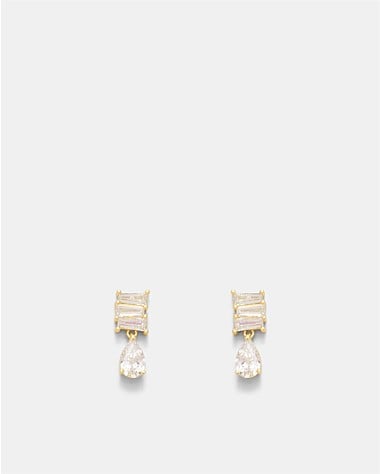 Enchantment Crystal Drop Stud Earrings