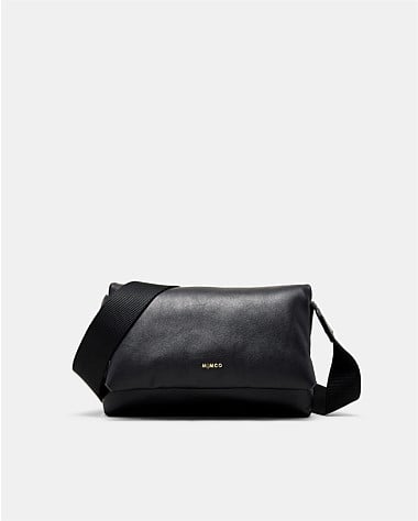 Puffy Leather Mini Crossbody Bag