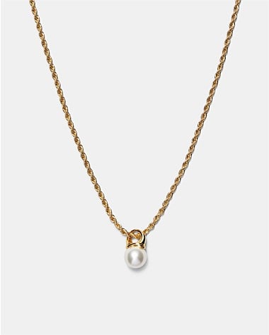 En Pointe Pearl Pendant Necklace