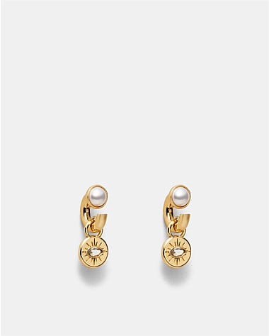 Emotional Charm Hoop Earrings