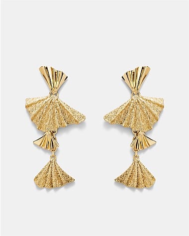 Fold Charm Drop Earrings
