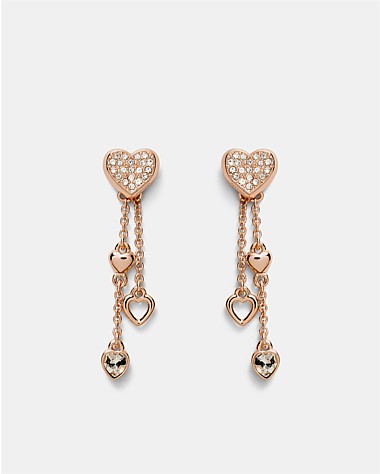 Lovely Heart Drop Earrings