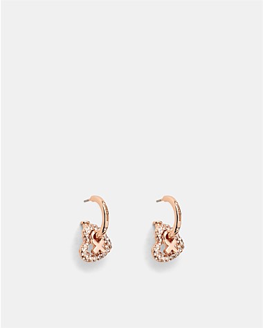 Encanto Heart Hoop Earrings