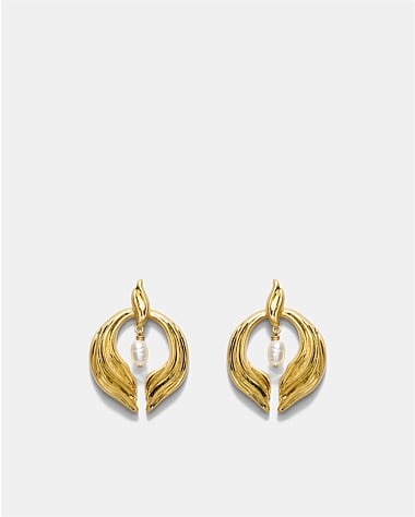 Gaia Pearl Drop Earrings