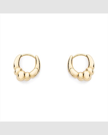 Scallop Hoop Earrings