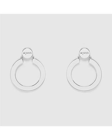 EMBLEM HOOP EARRINGS