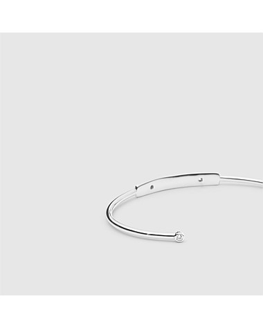 Twinkling Sterling Silver Cuff Bangle