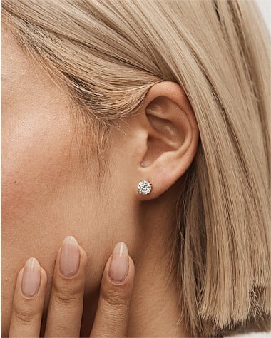 Dia-Mim 1 Carat Stud Earrings