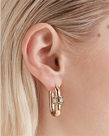 Descent Huggie Hoop Earrings