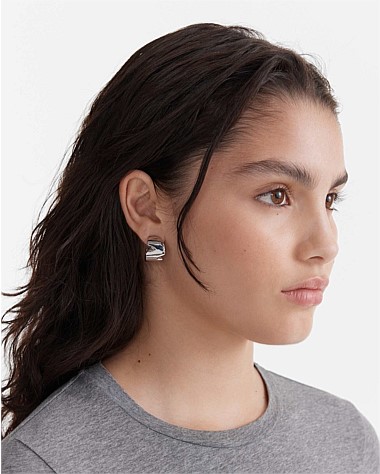 Into the Fold Wide Hoop Earrings