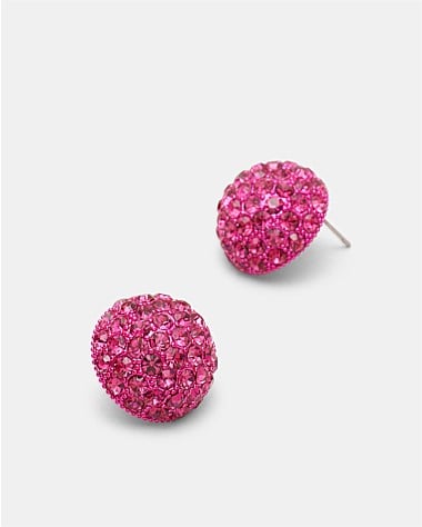 Disco Pave Large Stud Earrings