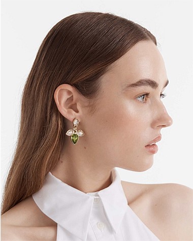 Pull Up To The Bumper Crystal Small Drop Earrings